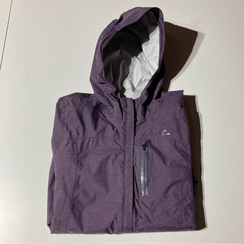 Women's Paradox Windbreaker Waterproof Hooded Rain Jacket Shell Purple